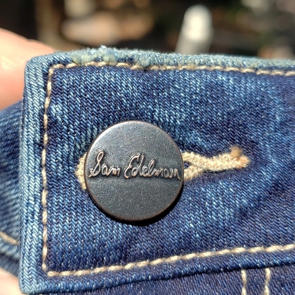 SAM EDELMAN The Mary Jane Ripped Ankle Jeans 2 - Picture 13 of 14